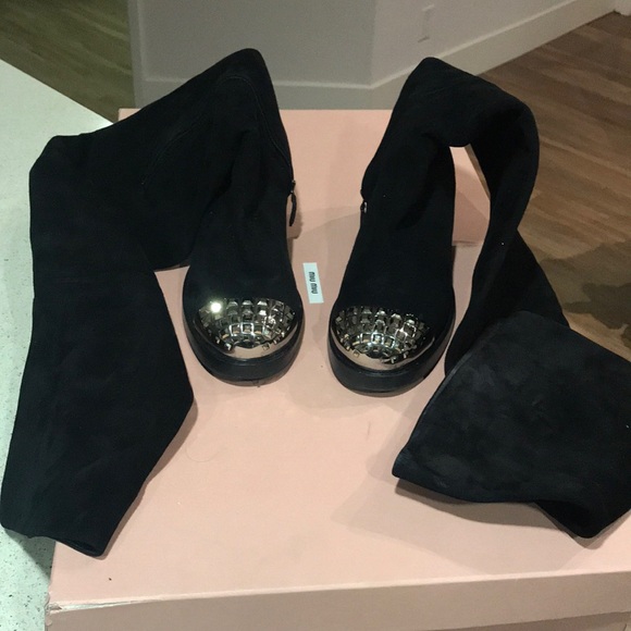 miu miu thigh high boots
